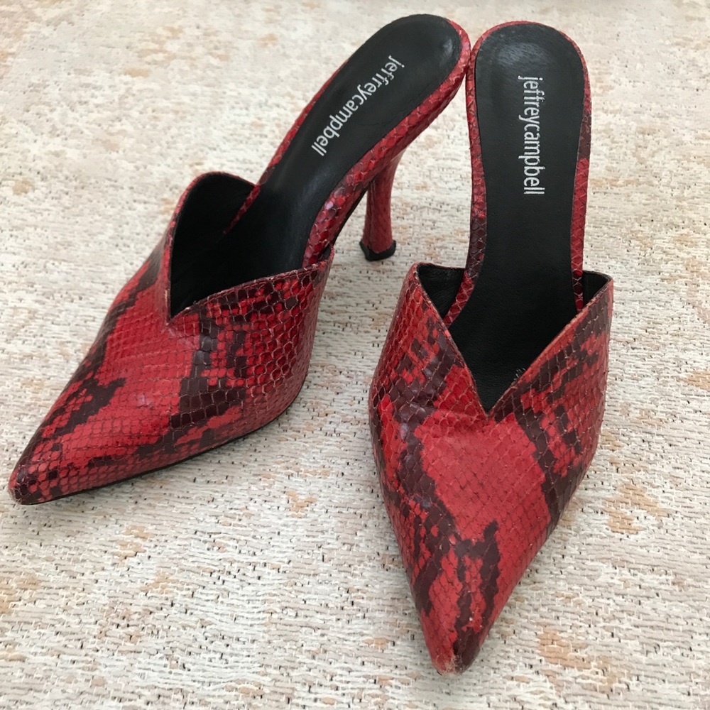 Jeffrey Campbell Free People Red Sweetheart Heels